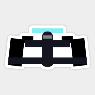 Formula racing driver - Black Sticker